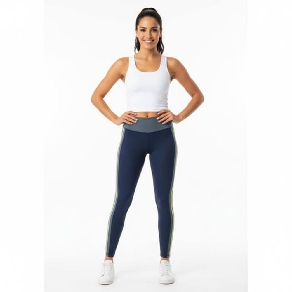 Avia Women's Navy and Gray Activewear Leggings